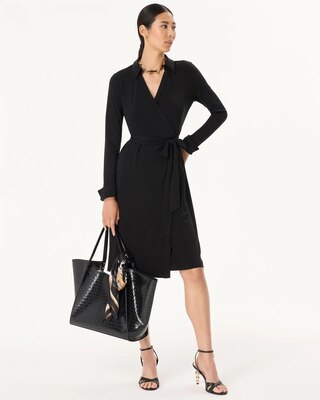 Collared Wrap Dress click to view larger image.