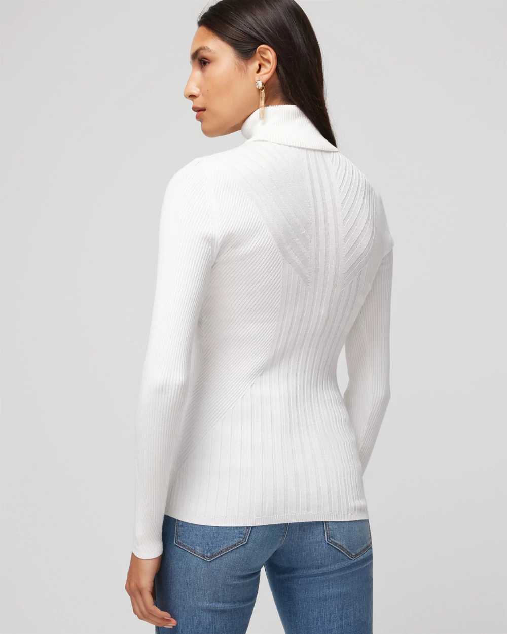 White long sleeve ribbed turtleneck new arrivals