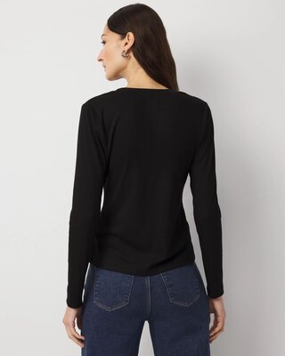 Turnlock Long Sleeve Henley Tee click to view larger image.
