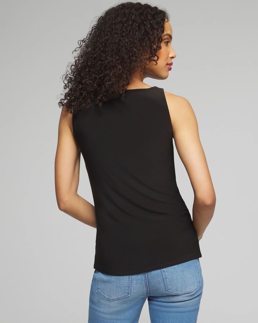 Outlet WHBM Sleeveless Keyhole Cutout Top