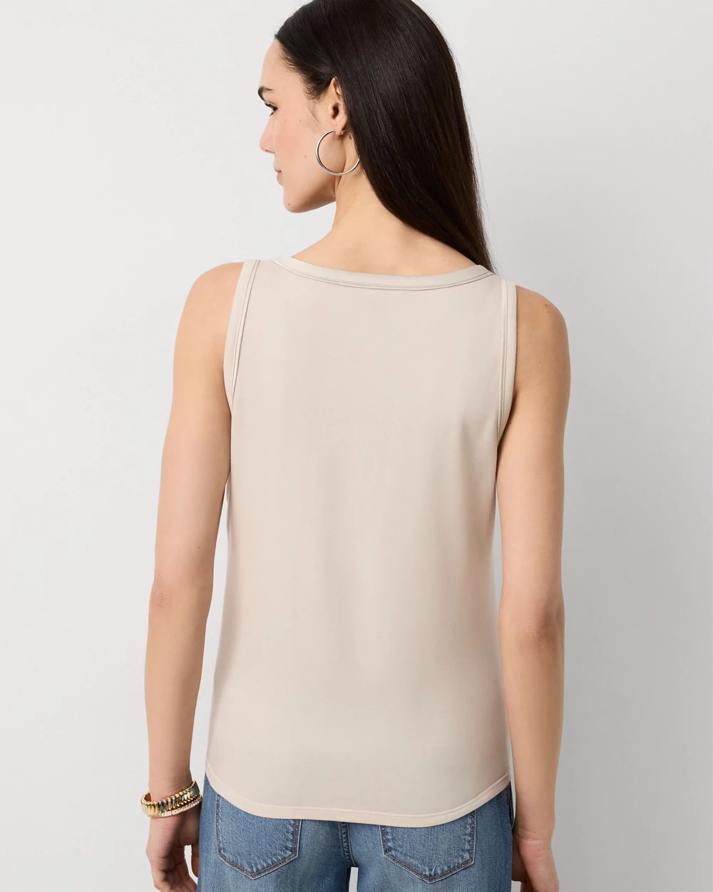 Satin Front Shell Tank click to view larger image.