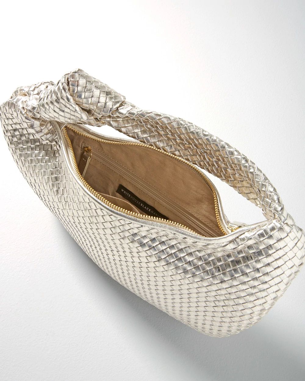 Leather Woven Knot Bag