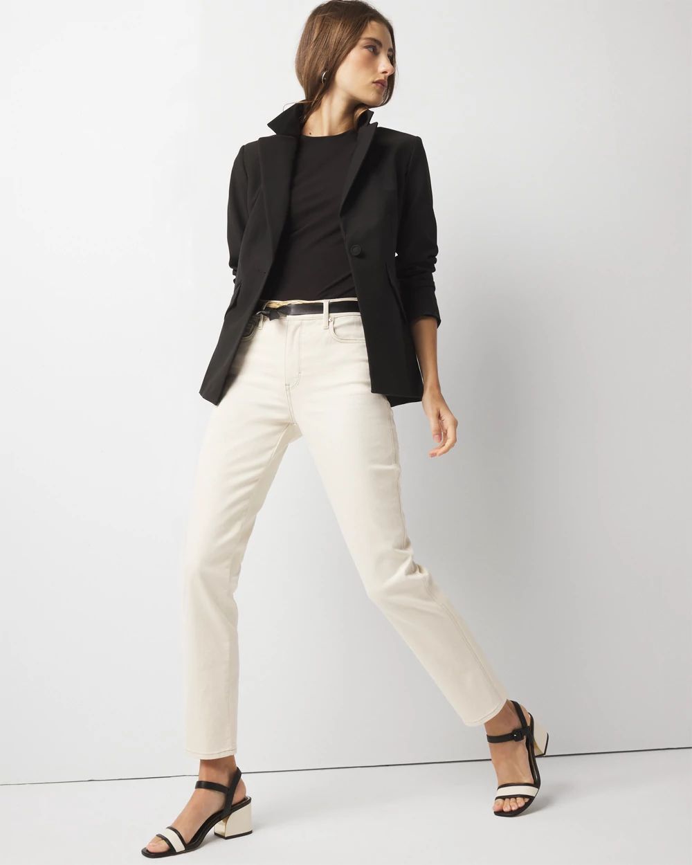 High-Rise Straight Ankle Jean