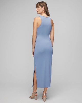 WHBM® FORME Rib Sleeveless Midi Dress click to view larger image.