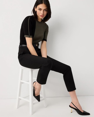 Colorblock Elbow Sleeve Pullover click to view larger image.