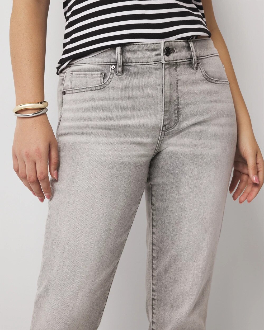 Mid-Rise Girlfriend Jeans