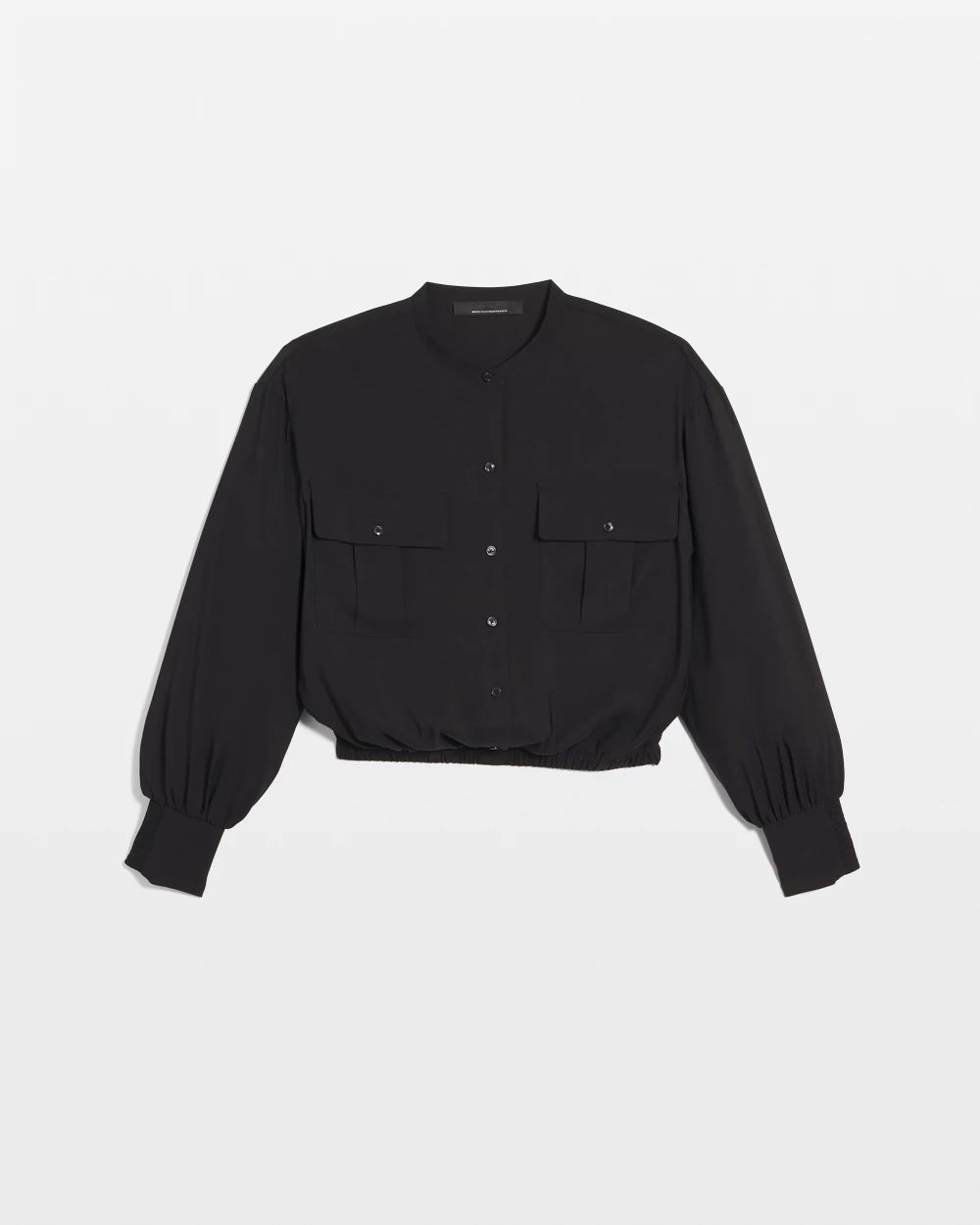 Petite Satin Utility Shirt