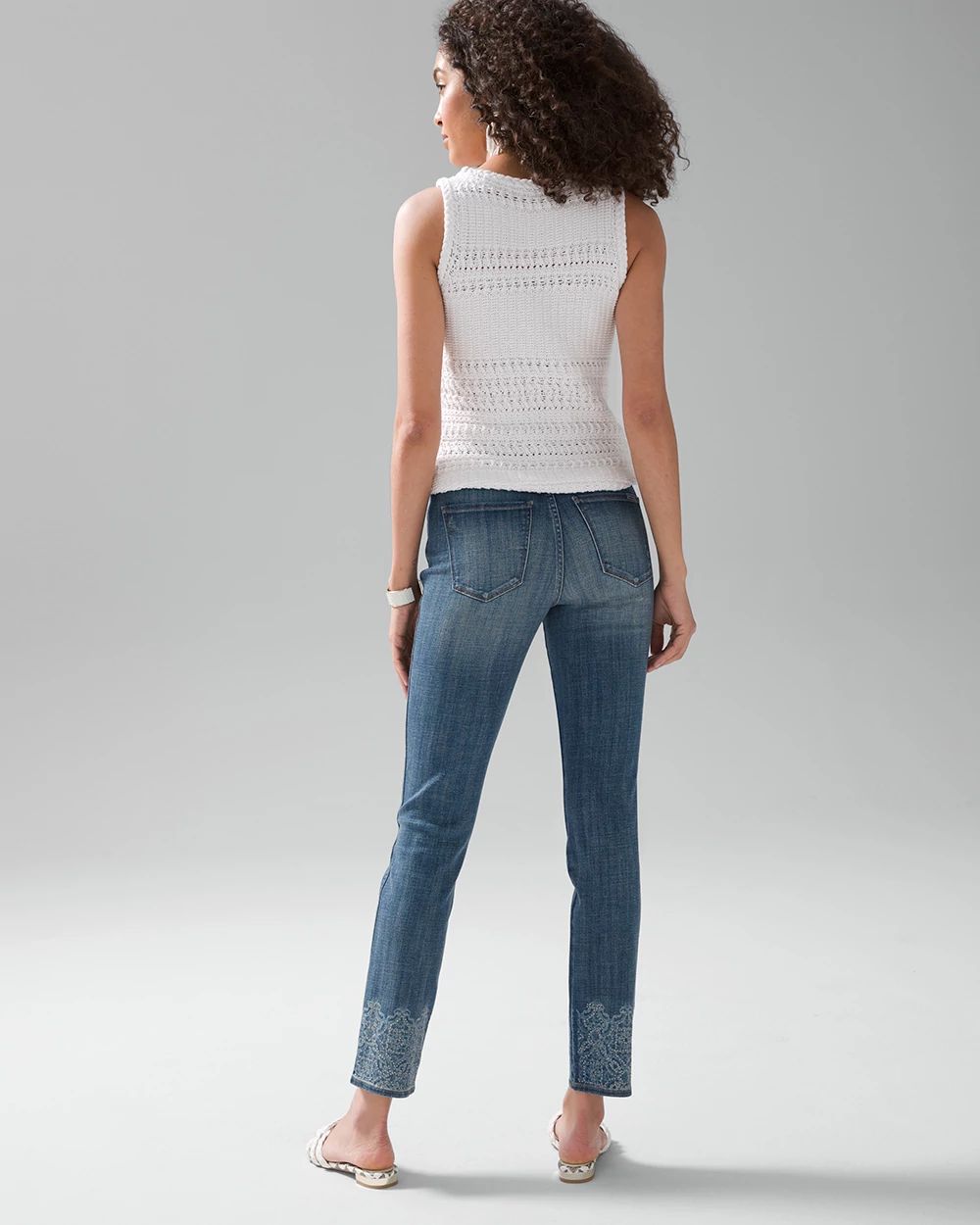 High Rise Everyday Soft Denim™ Beaded Hem Jeans