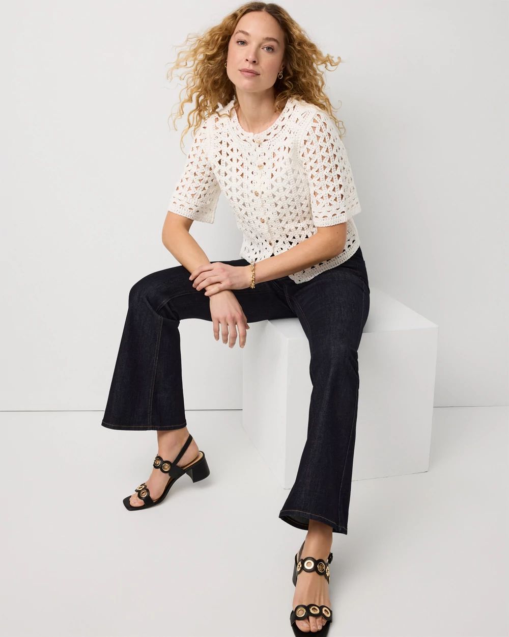 Crochet Cotton Cardigan