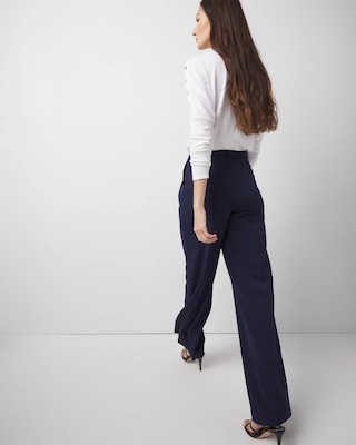 Pleated Wide Leg Pants click to view larger image.