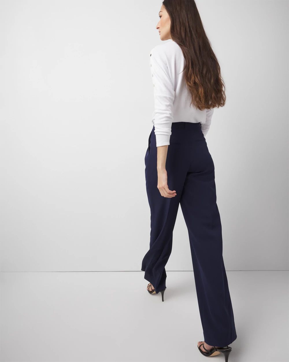 Pleated Wide Leg Pants