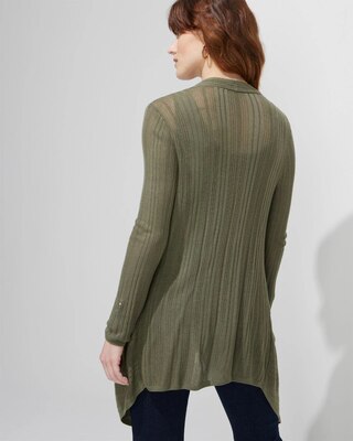 Outlet WHBM 3/4-Sleeve Airy Cascade Cardi