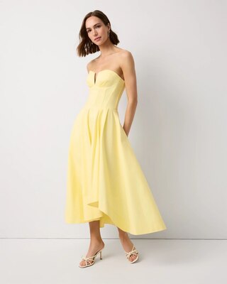 Strapless Corset Midi Dress click to view larger image.