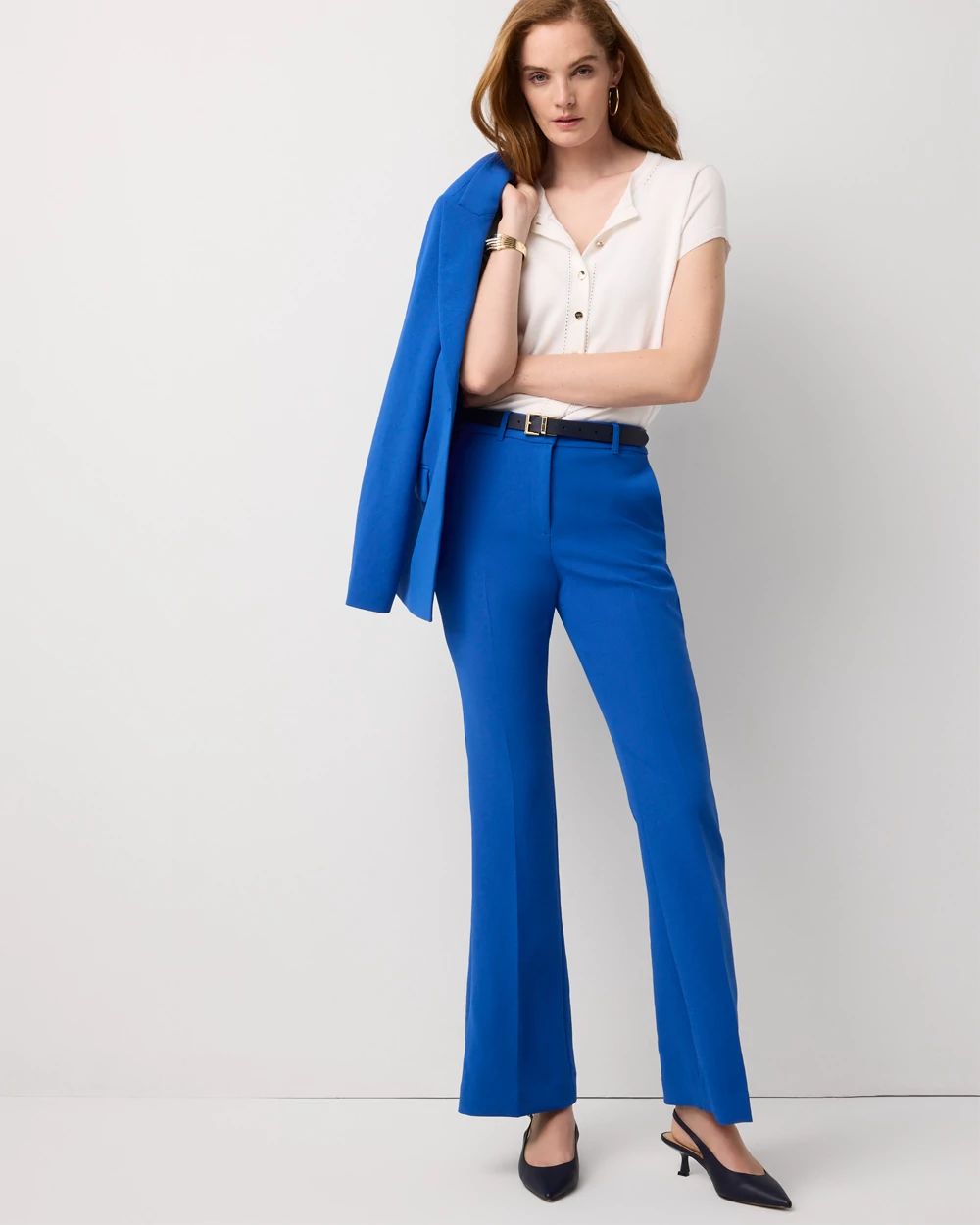 Crepe High Rise Piper Flare Pant
