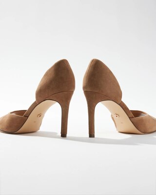 Peep Toe Suede Pump click to view larger image.