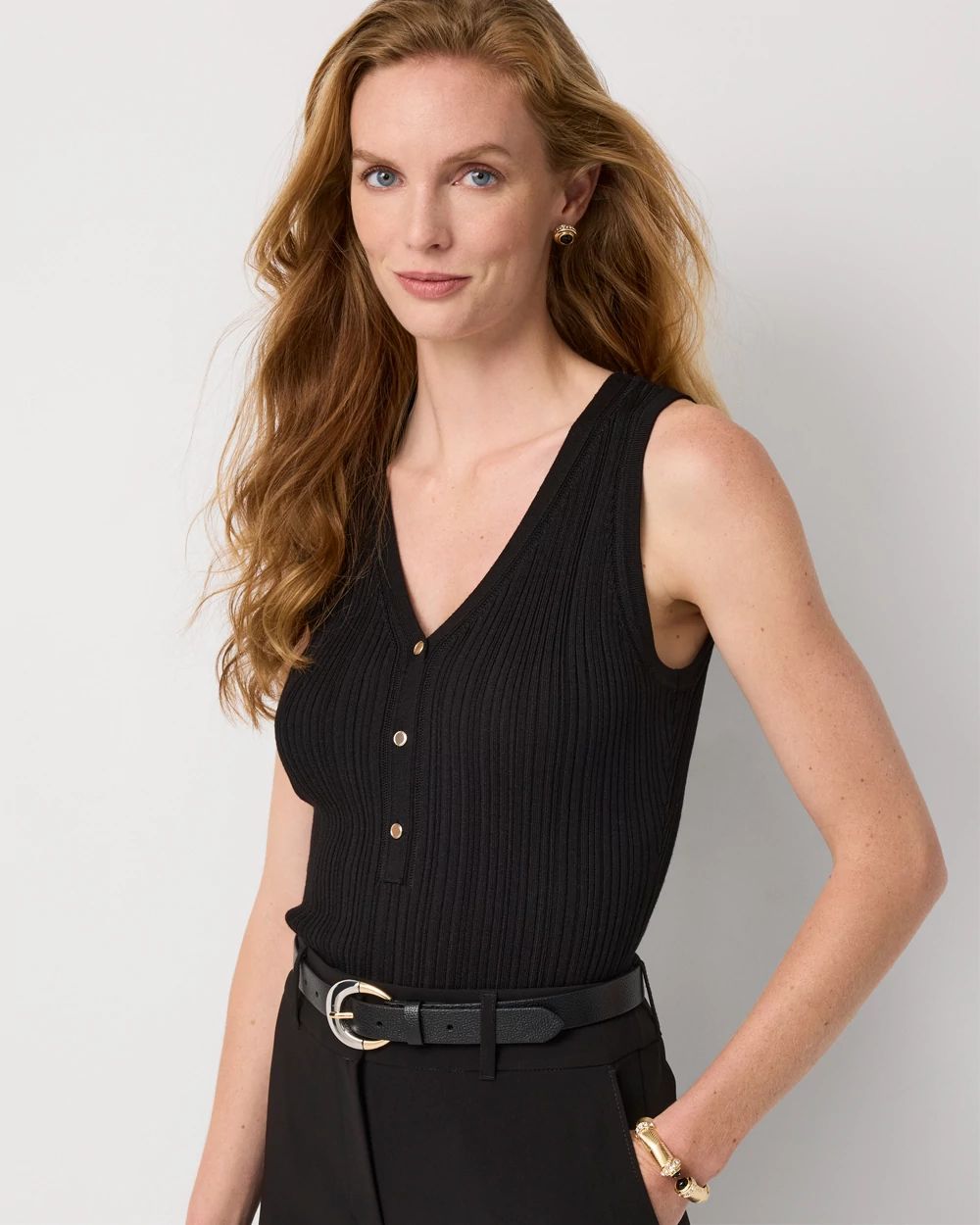 Knit Henley Tank