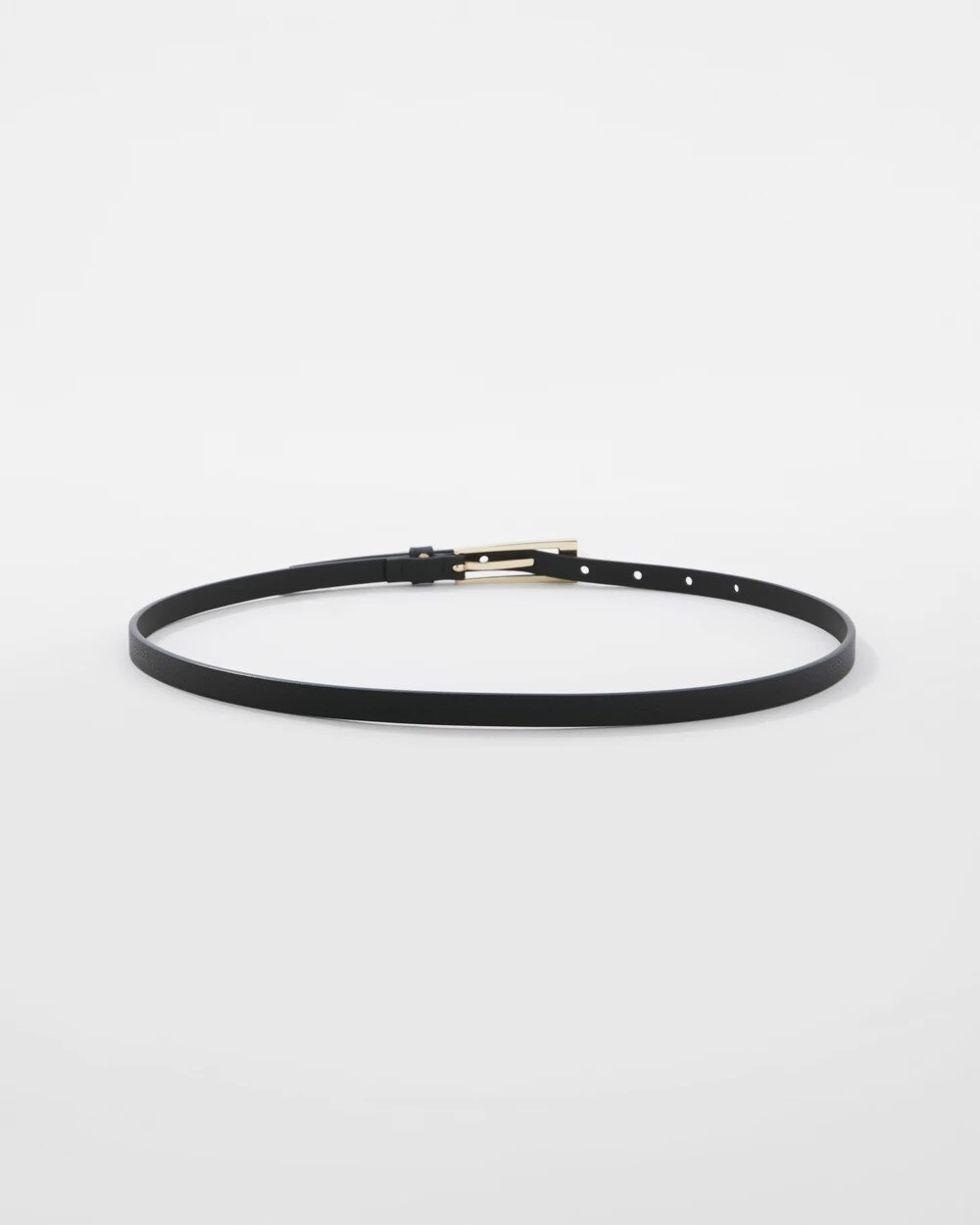 Rectangular Gold-Tone Buckle Belt - image 3