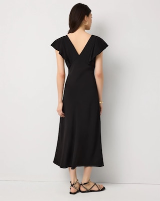 Petite Flutter Sleeve Slip Dress click to view larger image.