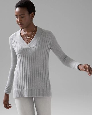 Long Sleeve Ribbed Tunic