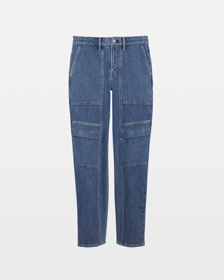 High-Rise Cargo Straight Jean