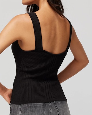Ribbed Sweater Tank click to view larger image.