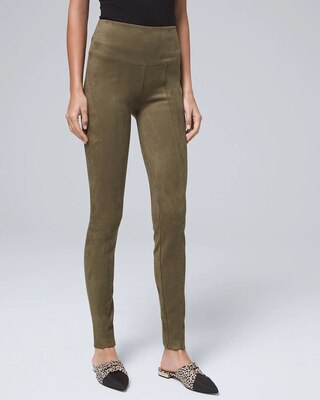 Faux-Suede WHBM Runway Leggings