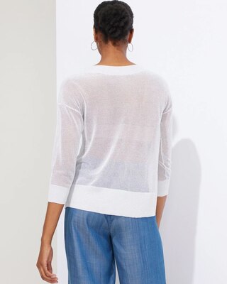 Outlet WHBM 3/4-Sleeve V-Neck Pullover