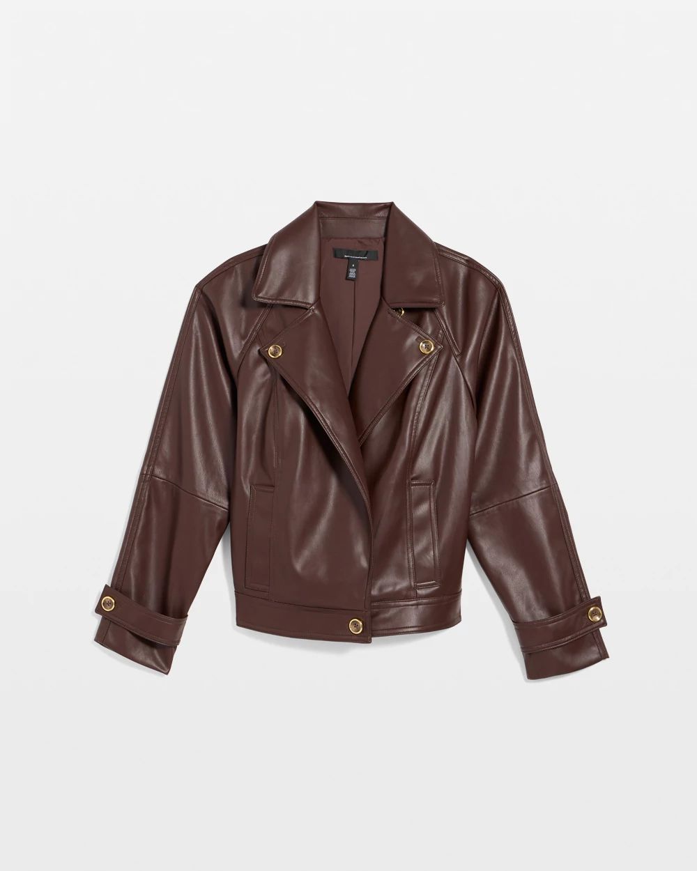 Faux Leather Jacket click to view larger image.