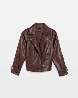 Faux Leather Jacket click to view larger image.