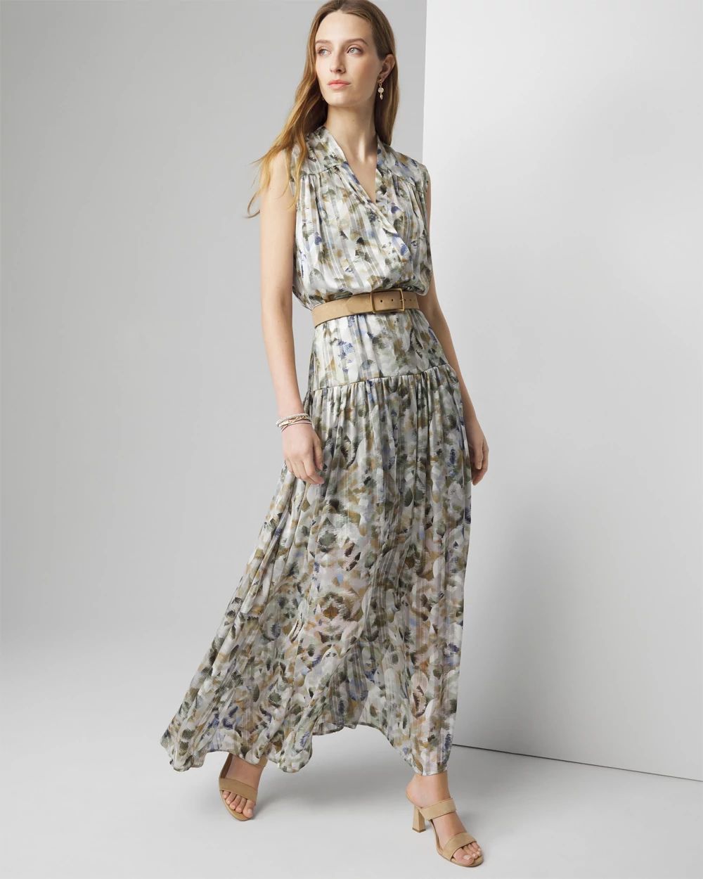 Petite Chiffon Maxi Dress