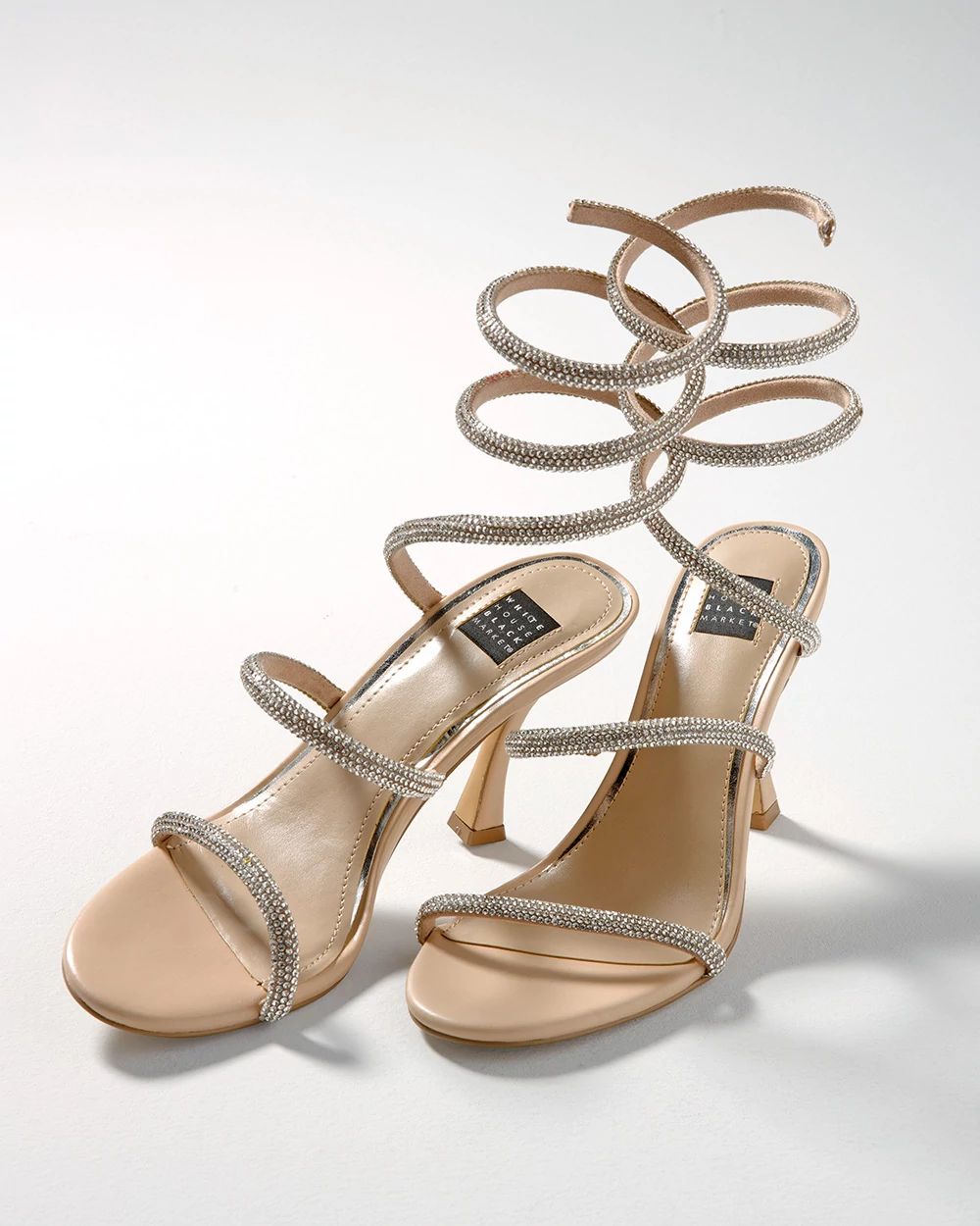 Neutral heeled sandals cheap