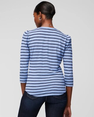 3/4 Sleeve Henley Tee