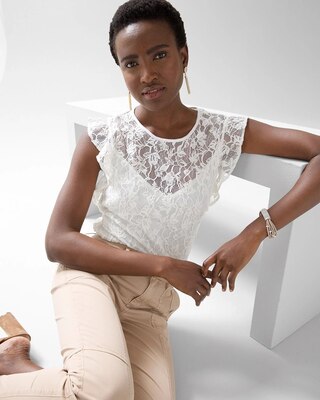 Sleeveless Lace Top