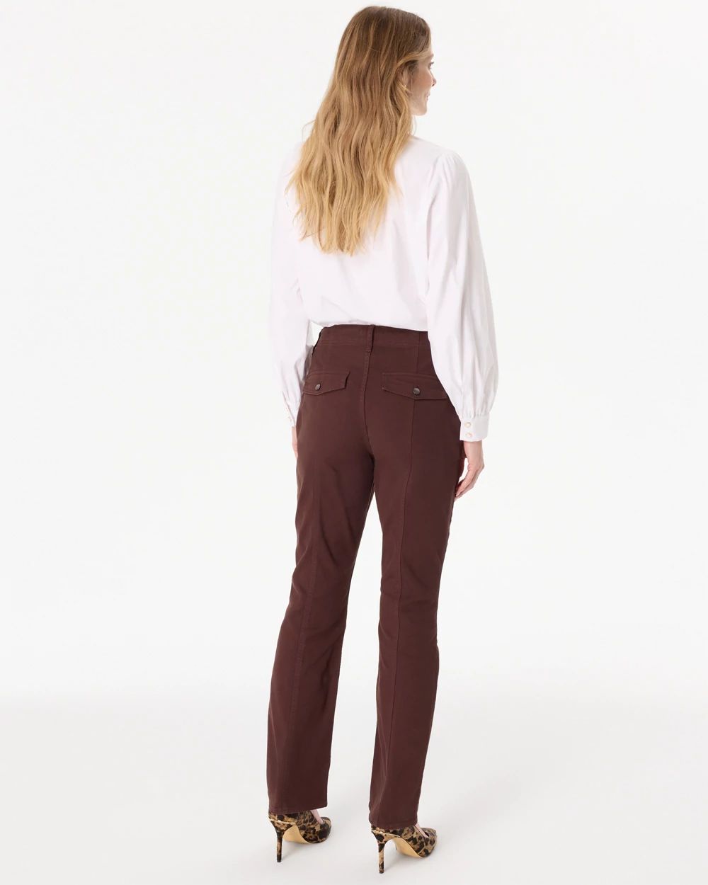 Pret Seamed High-Rise Bootcut Jean click to view larger image.