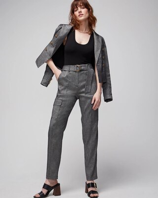 Linen Belted Utility Pant click to view larger image.