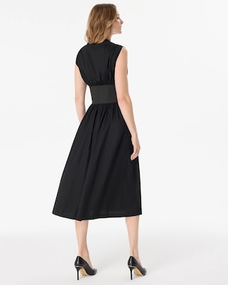 Belted Midi Dress click to view larger image.