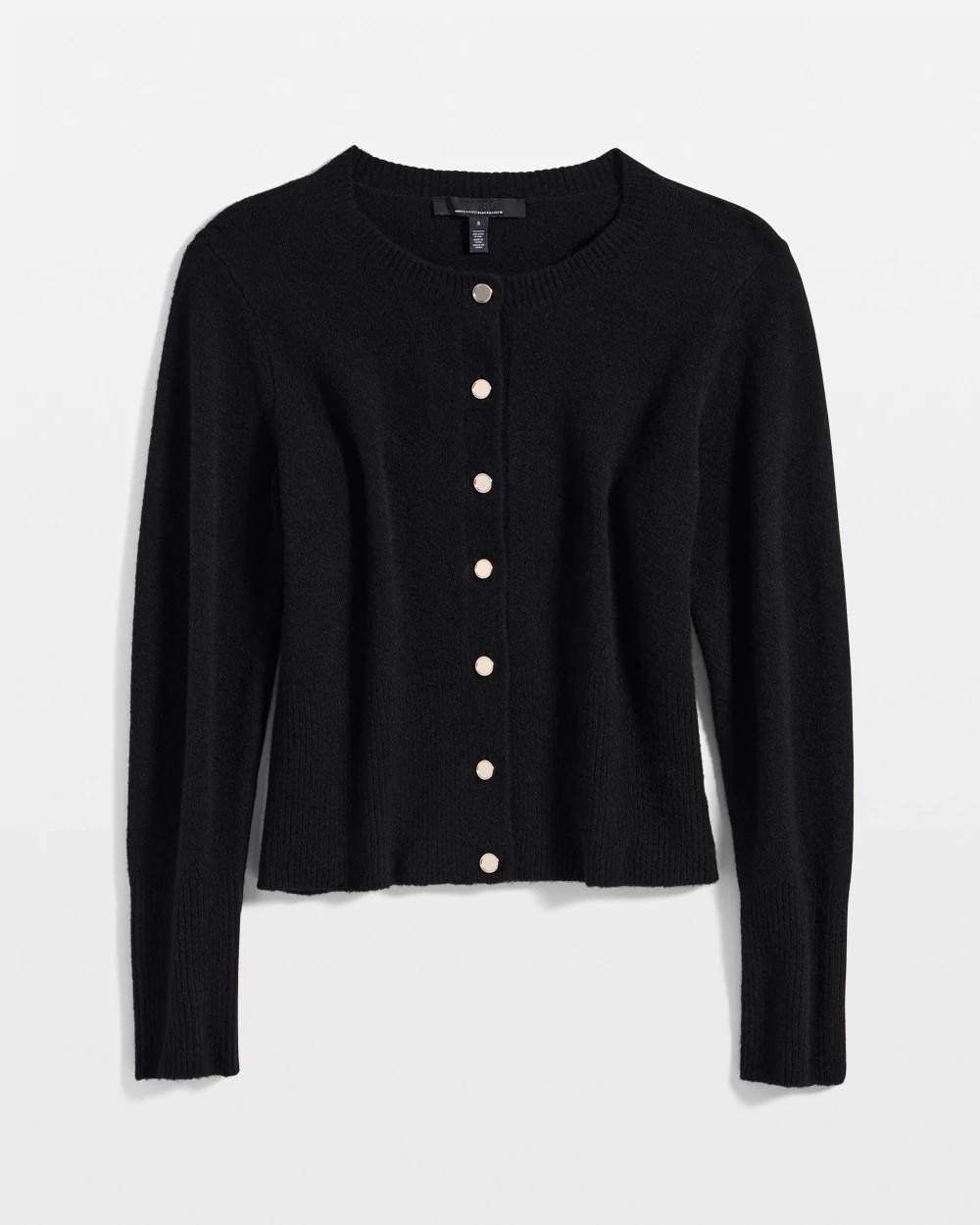 Button-Front Long Sleeve Cardigan