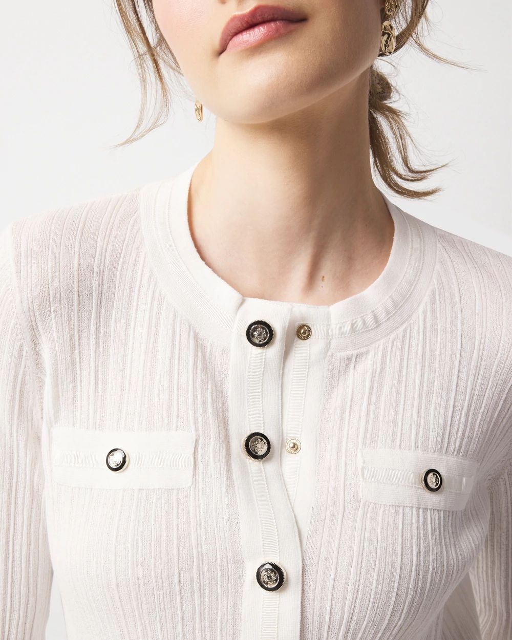 Snap Front Sweater Cardigan