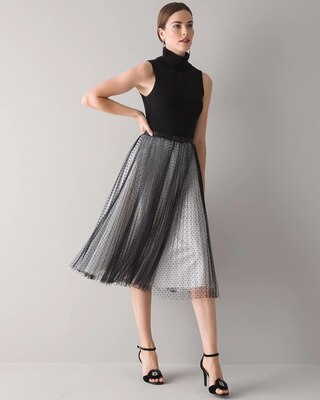Dotted Tulle Evening Skirt