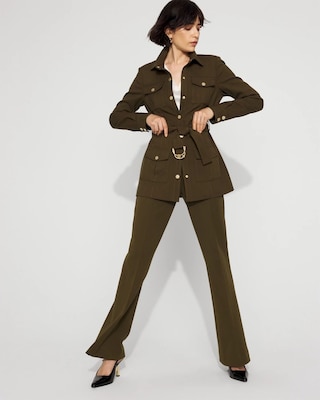 Twill Belted Utility Shacket