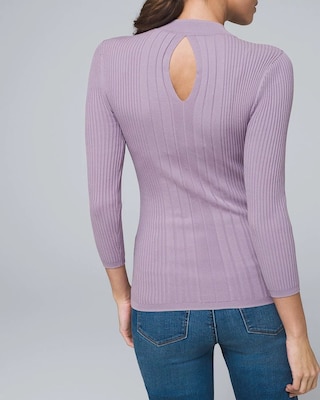 Ribbed Mock Neck Sweater