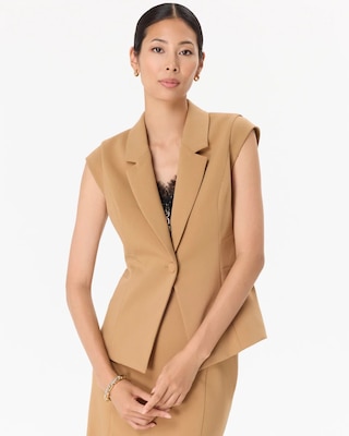 Luxe Stretch Single-Button Vest