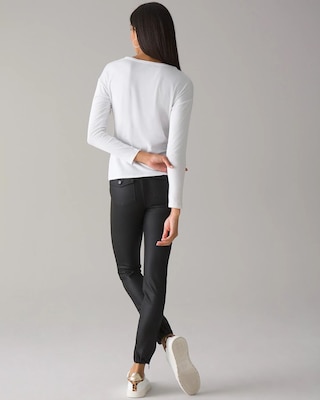 Long Sleeve Twist Front Tee click to view larger image.
