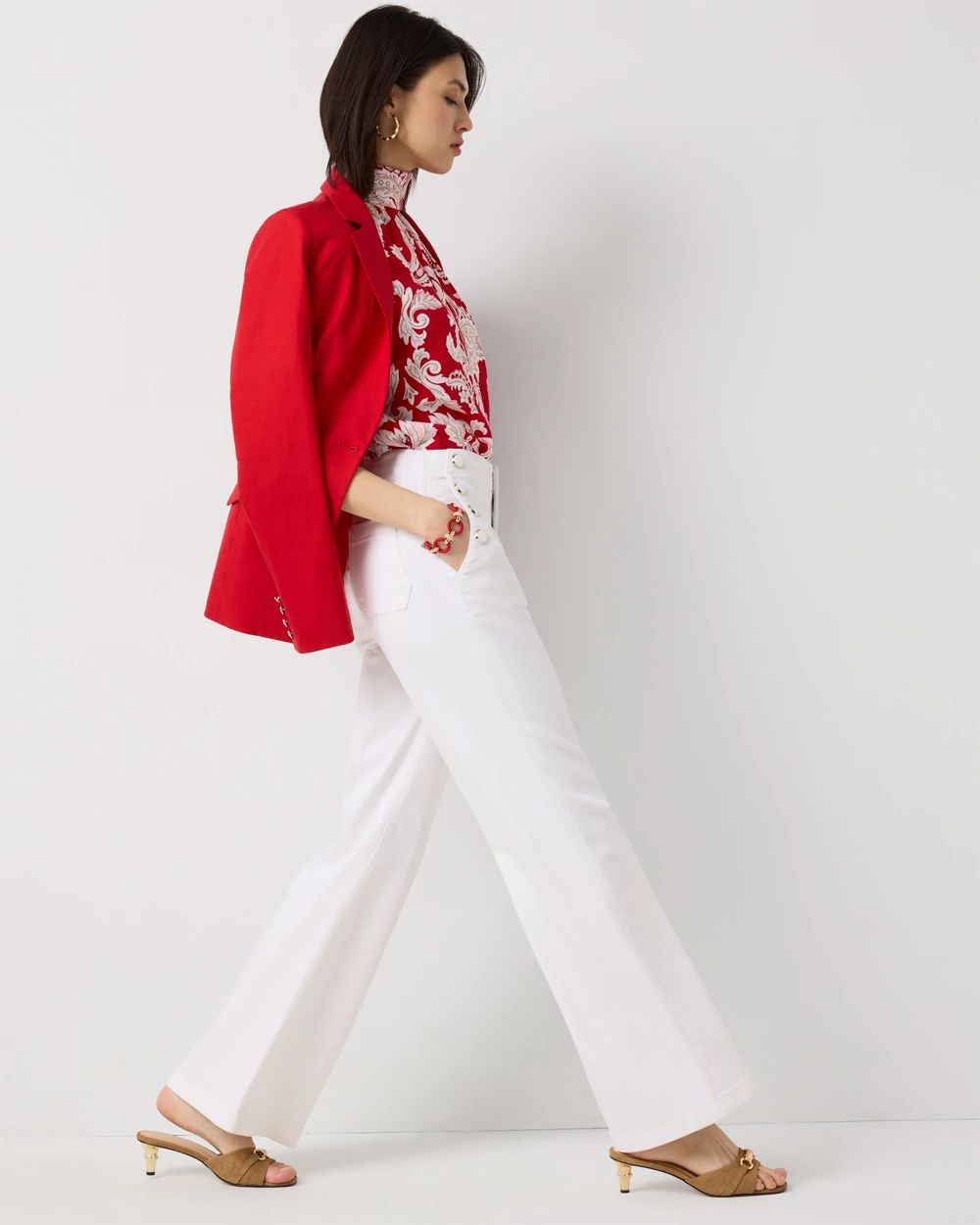 High-Rise Wide Leg Mariner Jean click to view larger image.