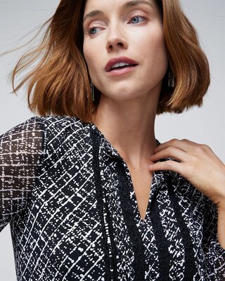 Long Sleeve Matte Jersey Tunic click to view larger image.