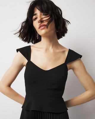 Corset Pleated Midi Dress click to view larger image.