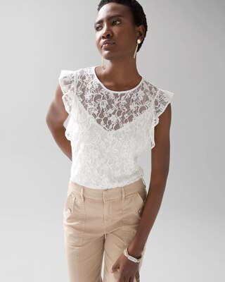 Sleeveless Lace Top