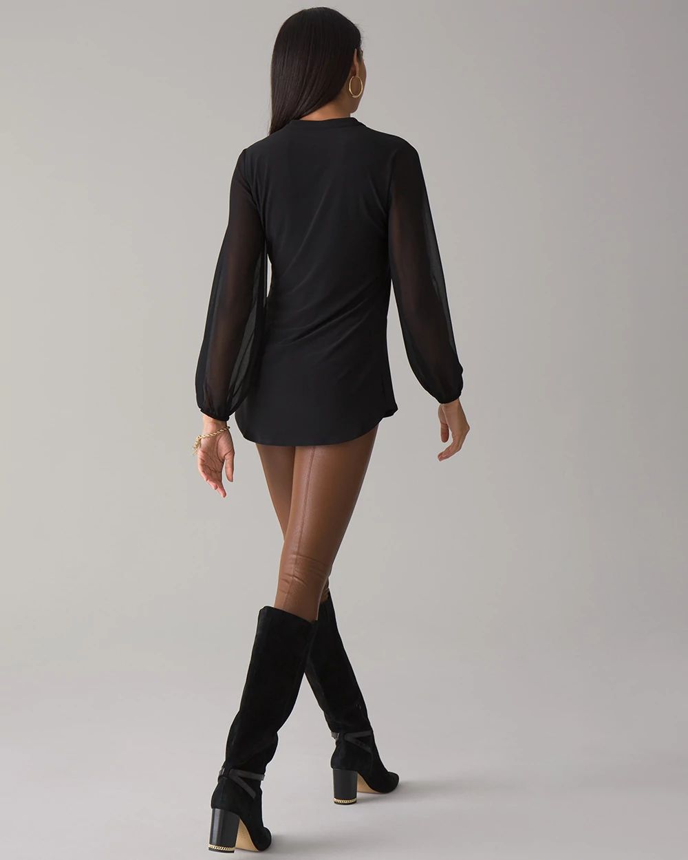 Vegan Leather WHBM® Runway Legging
