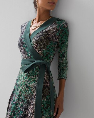 Reversible Matte Jersey Wrap Dress
