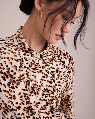 Button Front Collared Shirt click to view larger image.